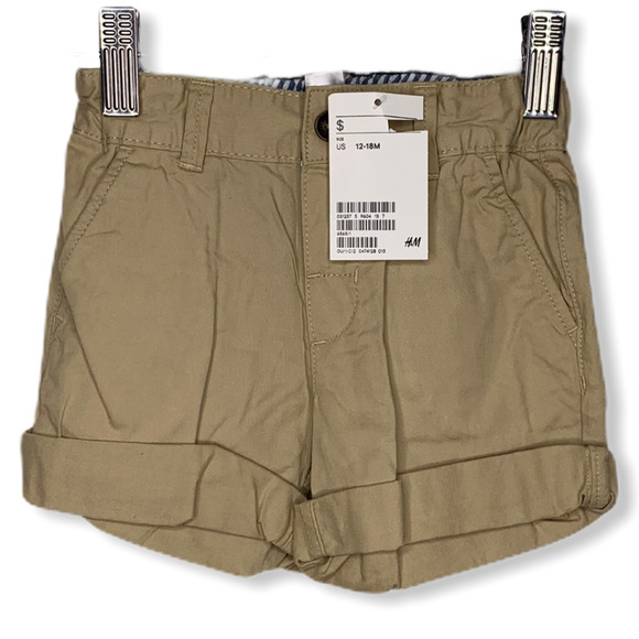 NWT H&M Khaki Shorts - Picture 1 of 3